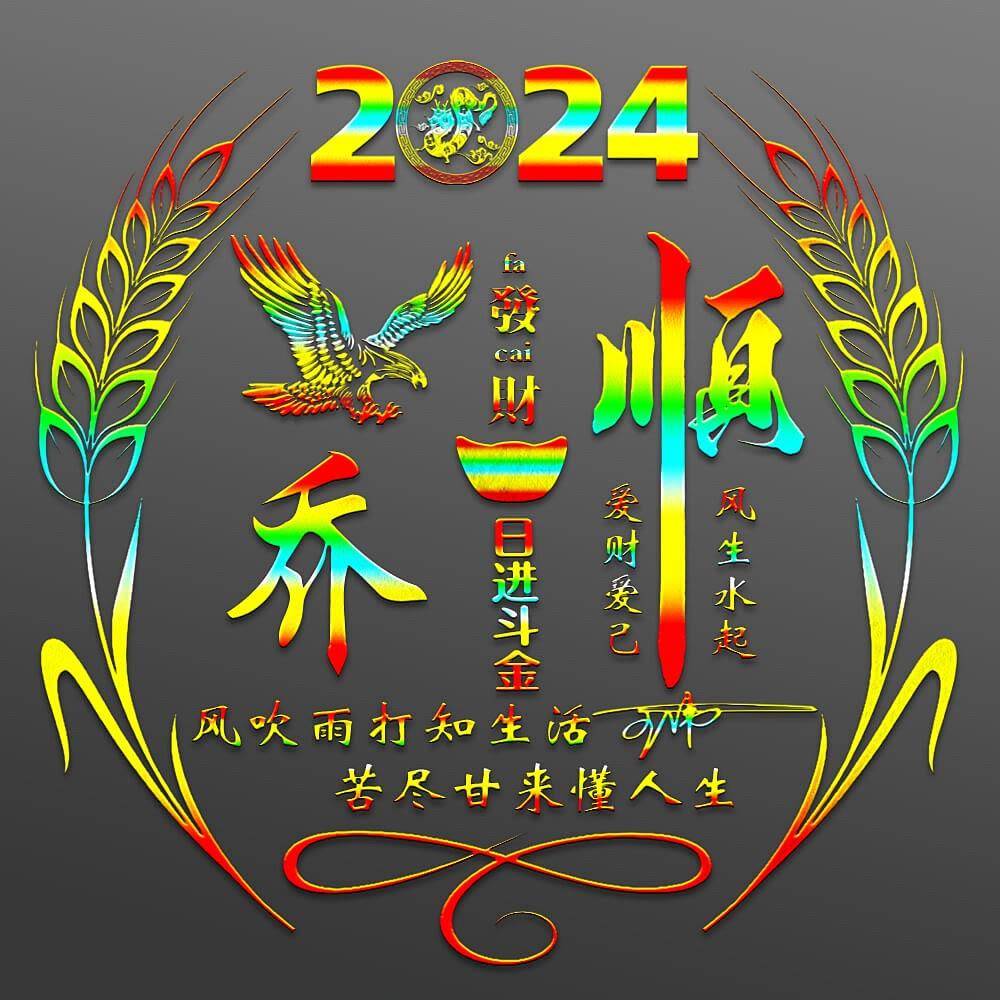 2024龙年潮流个性签名头像集，你的专属名字头像在这！