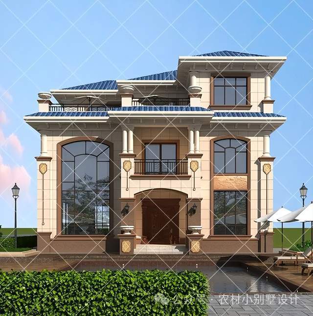 28套三层欧式别墅图纸合集，大气罗马柱，满满的入室仪式感自建房