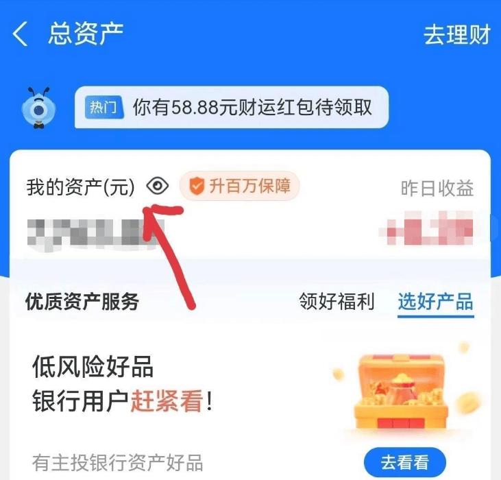 支付宝总资产如何提到余额（非基金）一分钟搞定