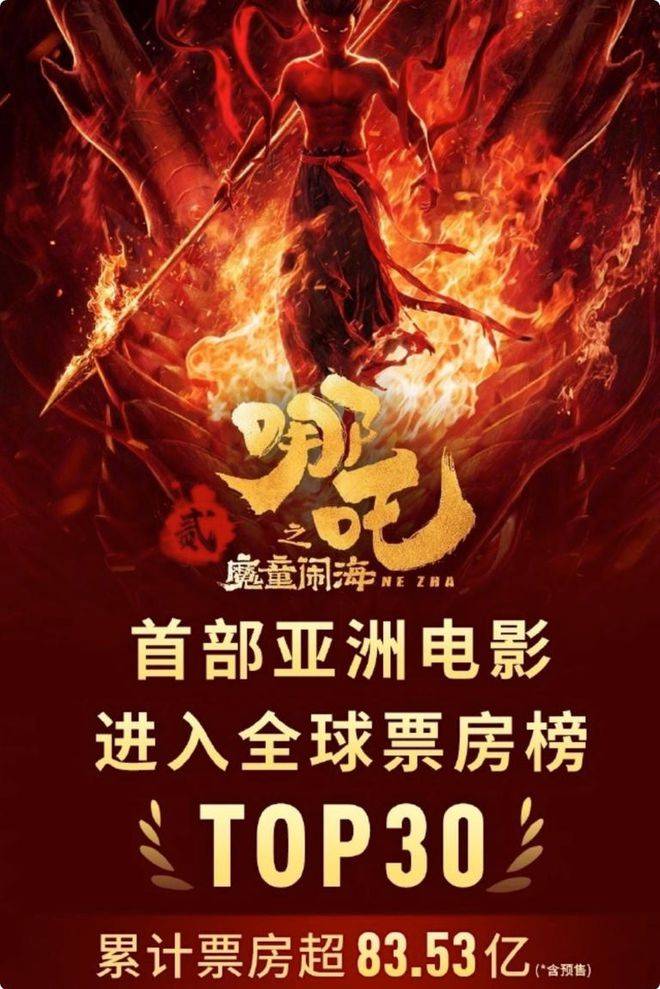 《哪吒 2》狂揽83亿票房,成春节档无敌黑马!