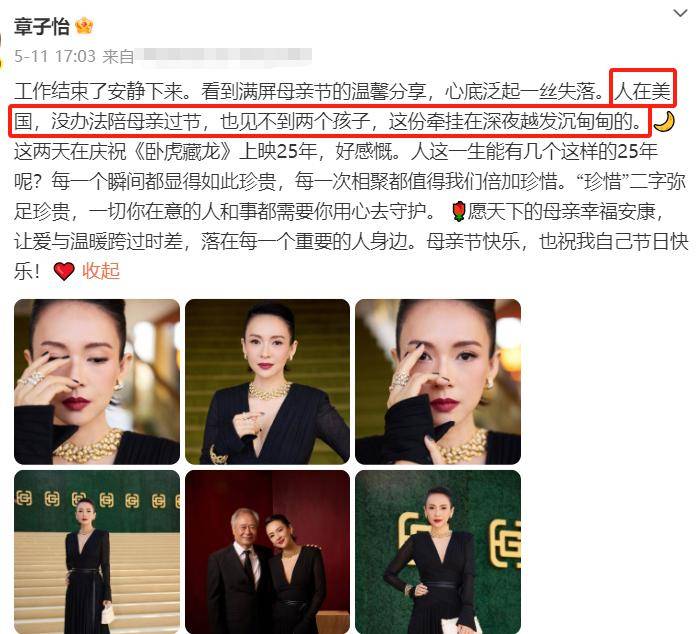 章子怡晒带娃出游照，醒醒越长越漂亮了，儿子像极了汪峰