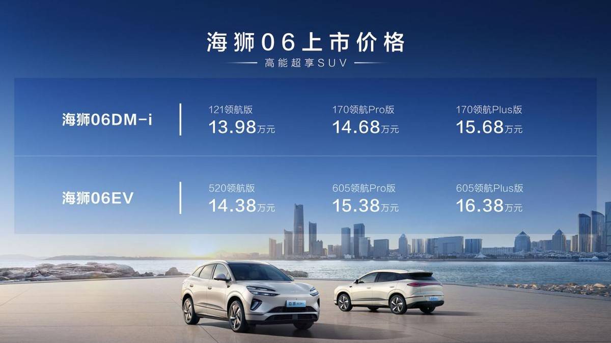 2025最值得期待的中型SUV比亚迪海狮06杭州上市售价13.98万起