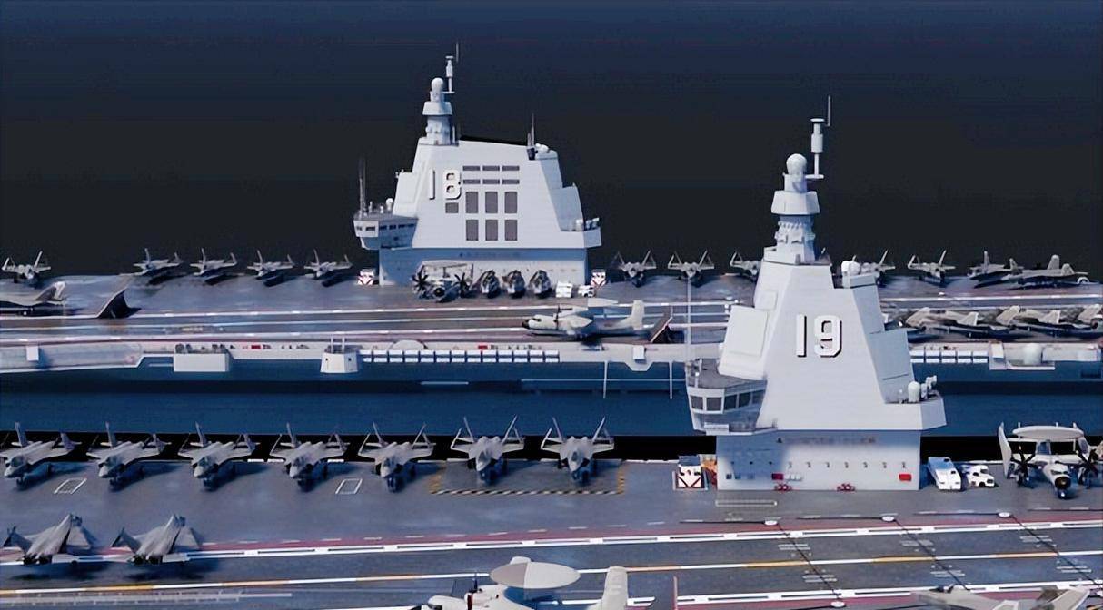 中国新一代“19号舰”航母，11万吨战力惊世，六代机起降未来海天