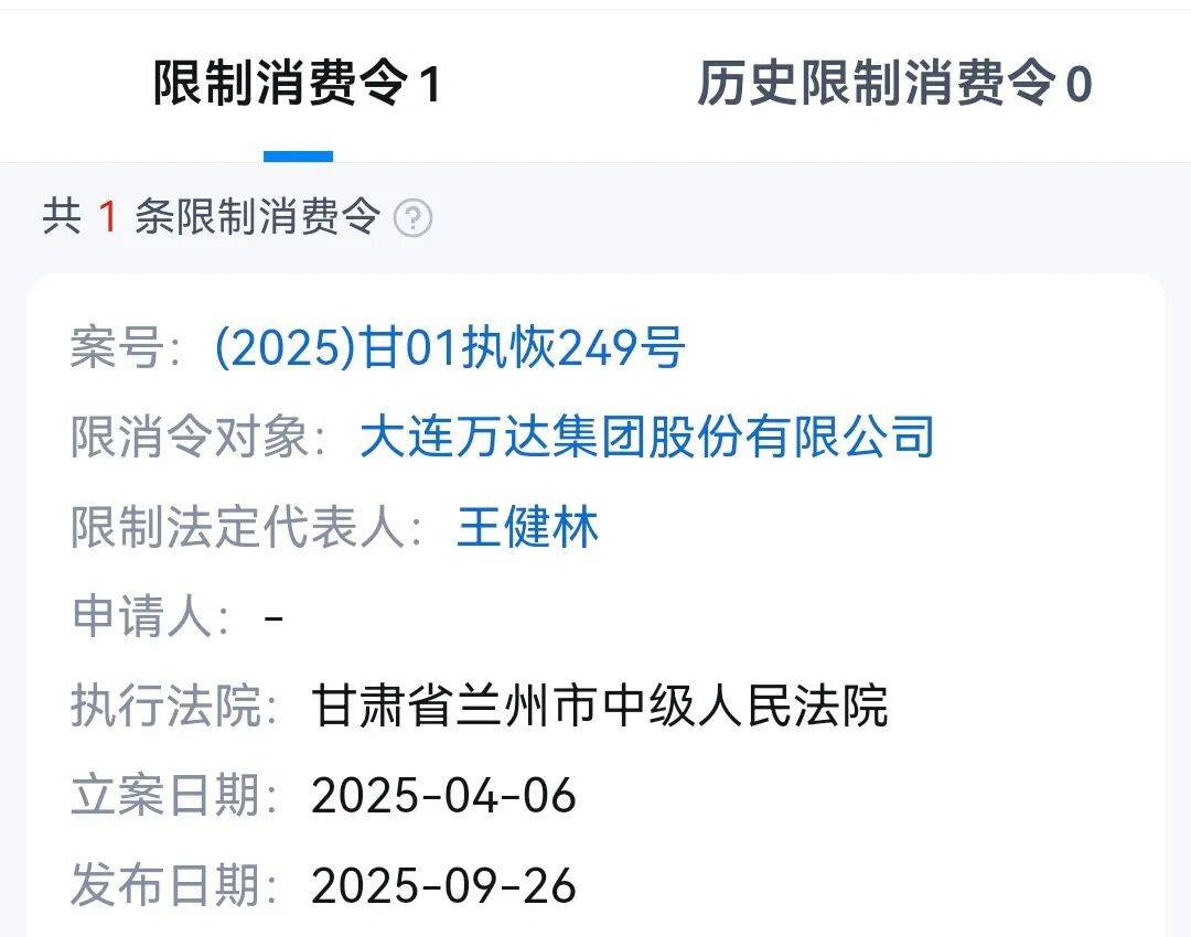 曾经小目标而今被限高！王健林“限高”取消：身家一年缩水820亿 曾称不会套现走人