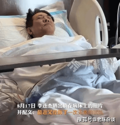 62岁李连杰豪宅游泳，大腹便便并无刀疤，脱光上衣向网友自证清白