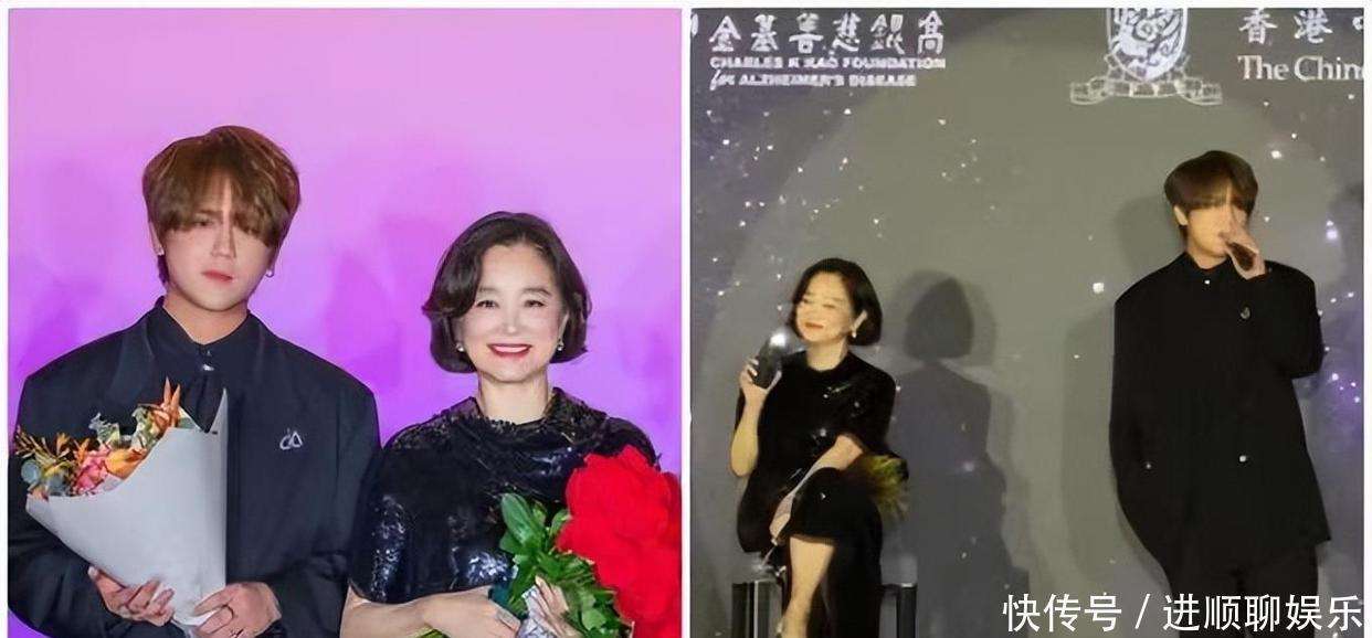 71岁的林青霞追星成功！晒出了与姜涛的合照，两次获亚洲首帅