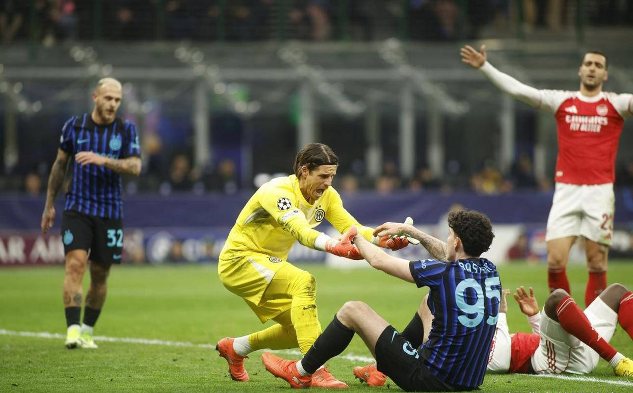 “国际米兰1-3遗憾负于阿森纳锋线射门效率