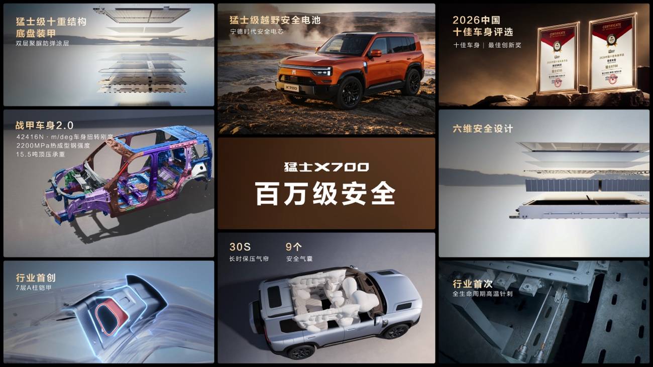 “七个满分”定义家庭方盒子新标准,猛士X700预售