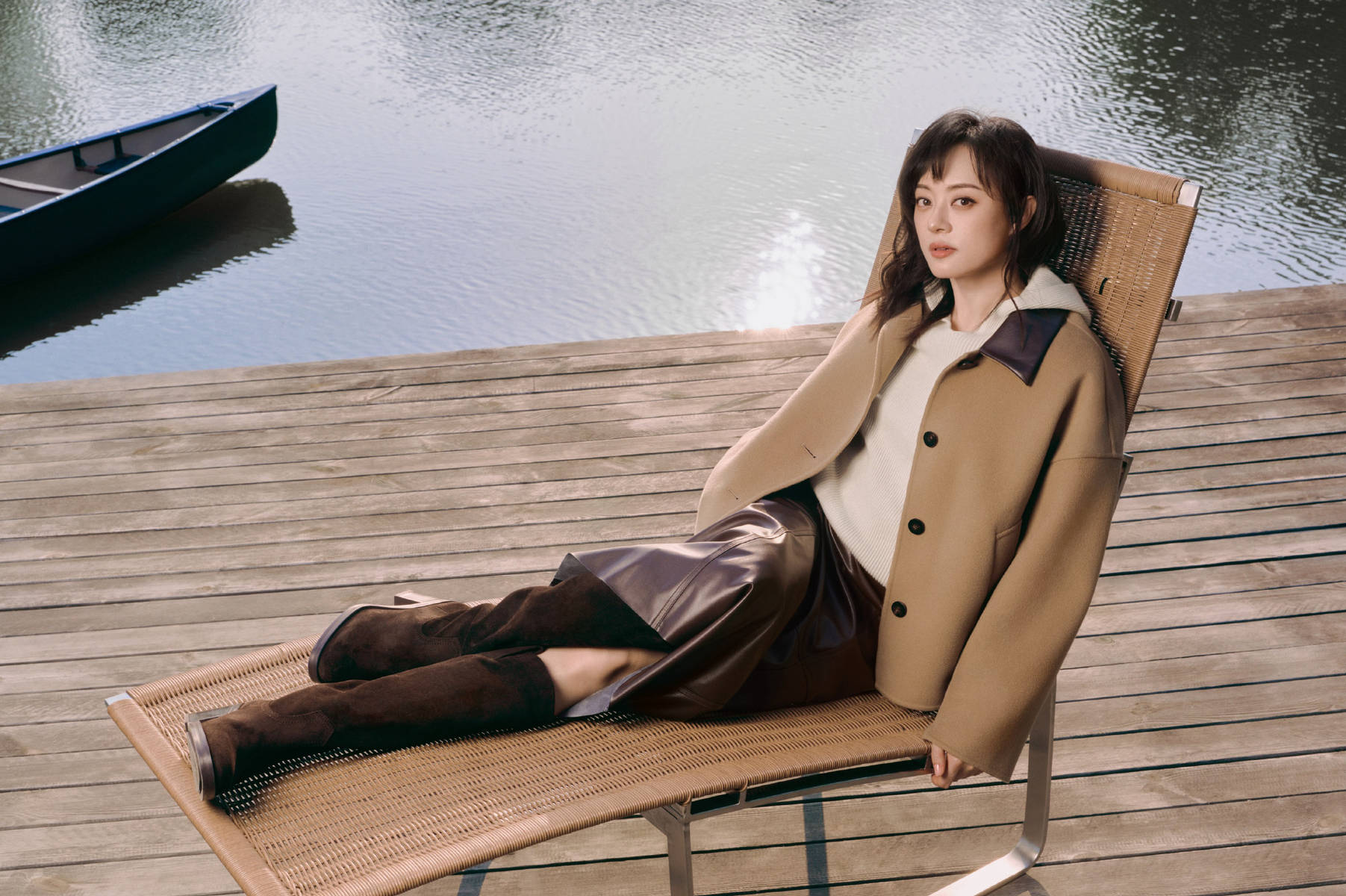 孙俪晒瑜伽照身体灵活柔韧性超好!拉伸翻滚状态佳