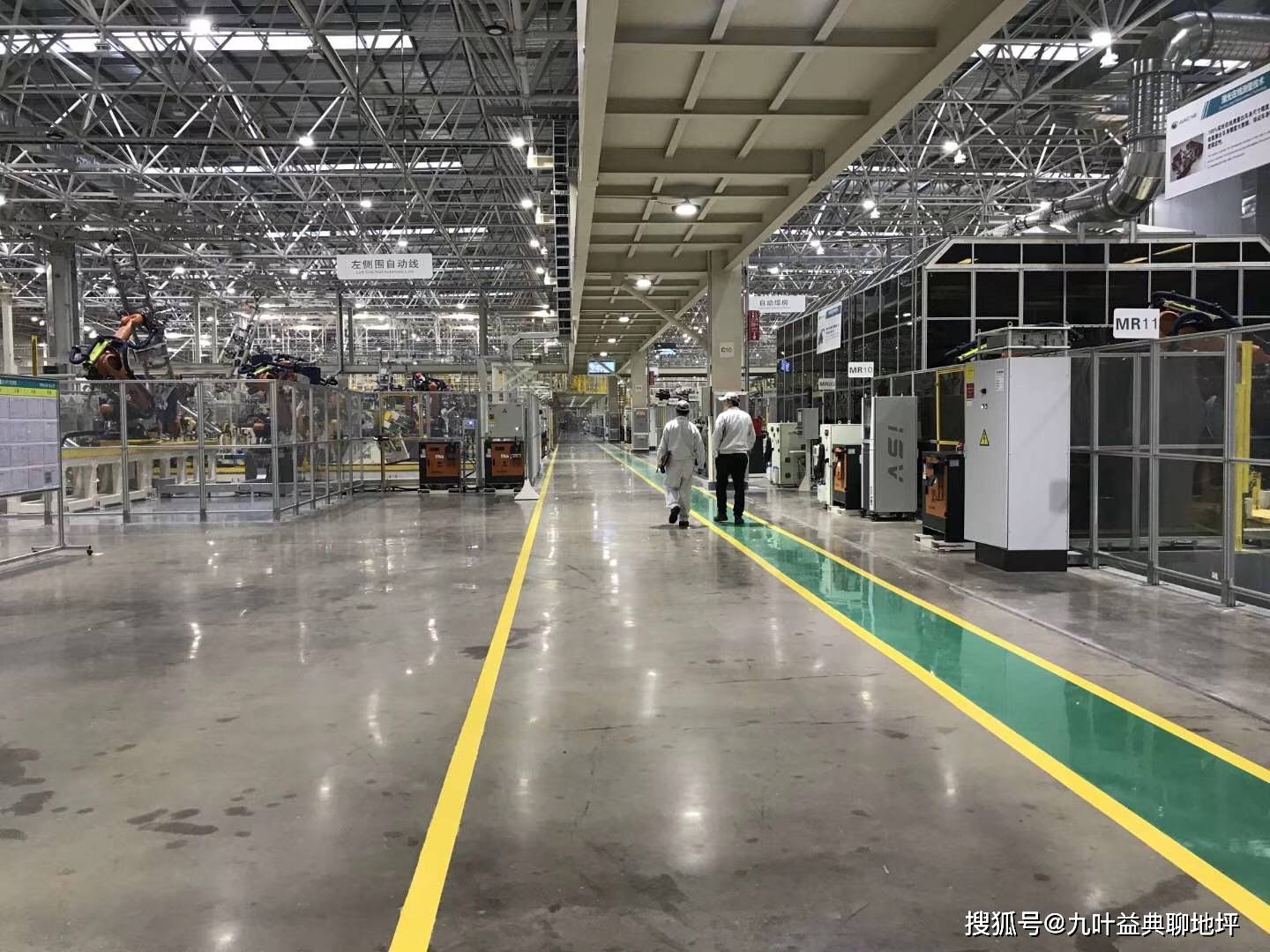 工厂地面划线