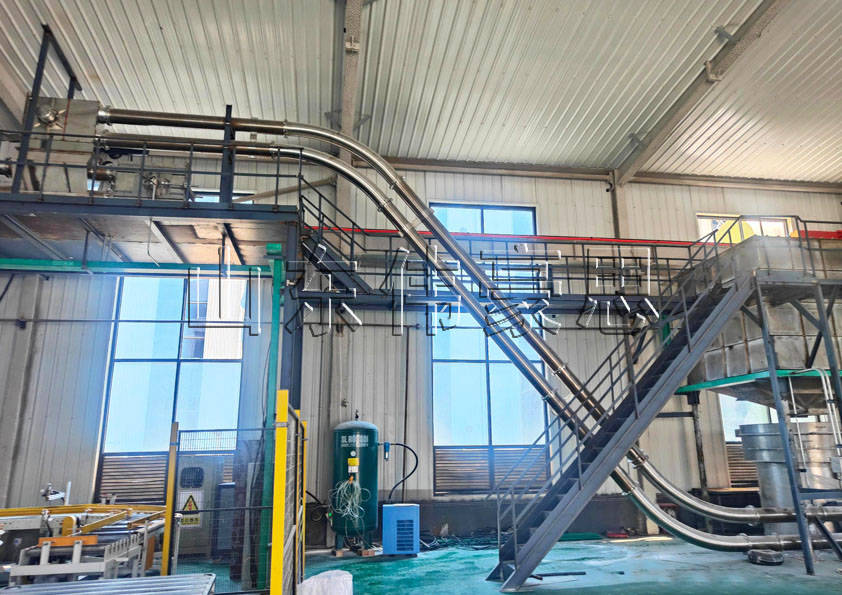 无尘式管理输送机优势 碳酸氢铵管链式输送设备