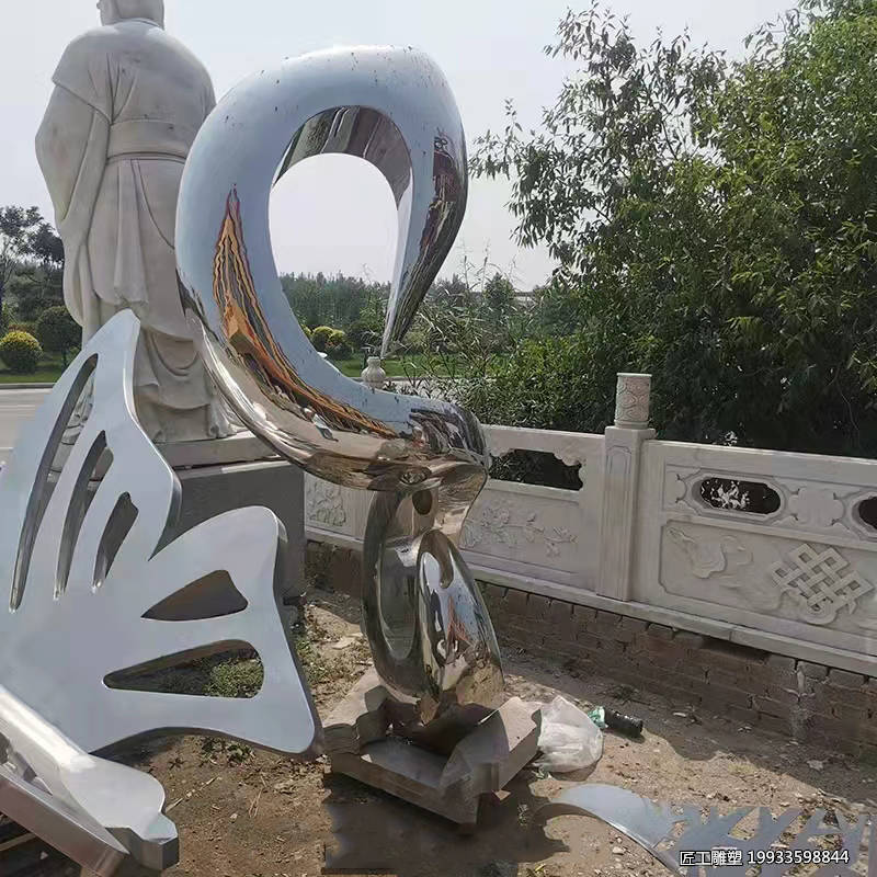 不锈钢组合小品景观雕塑 户外公园草坪装饰摆件