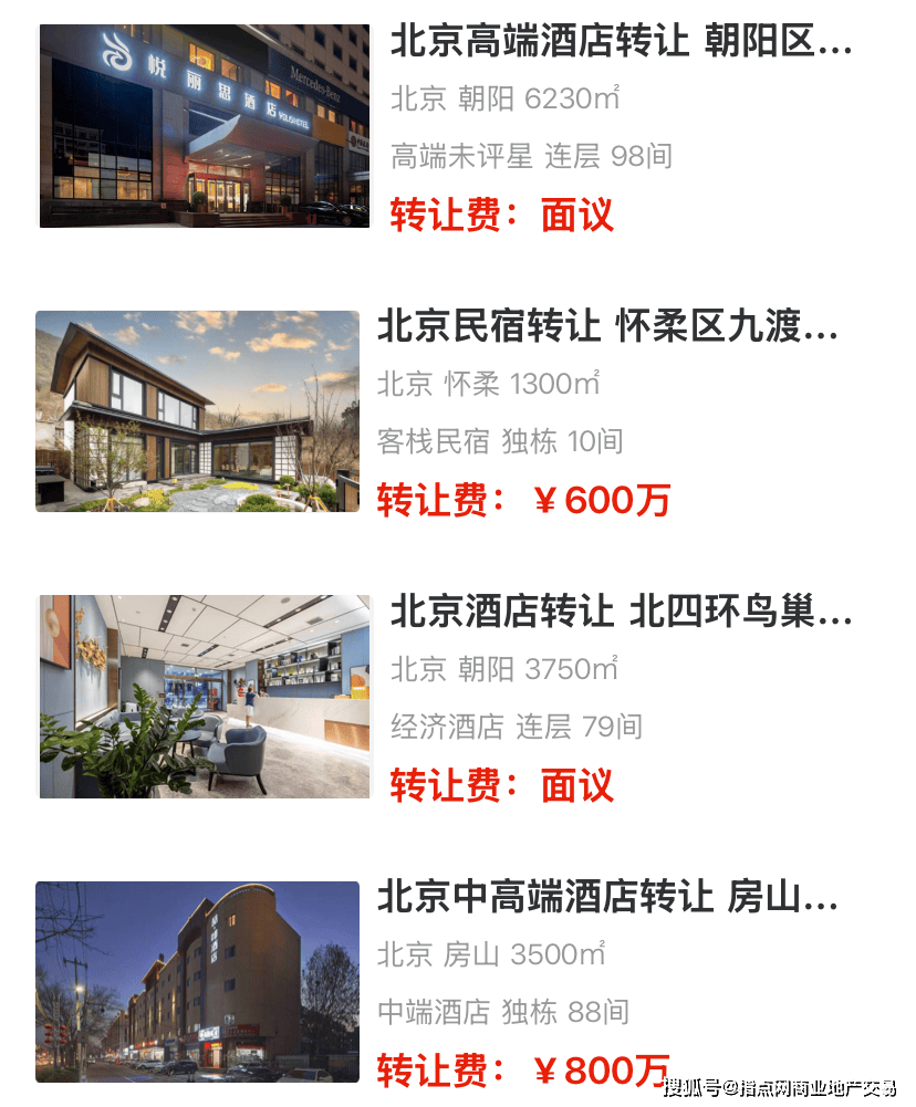 美嘉体育注册北京酒店转让平台 2449期｜指点网(图3)