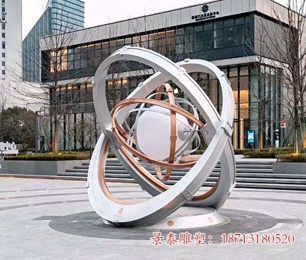 不锈钢同心圆雕塑艺术与生活的和谐共生