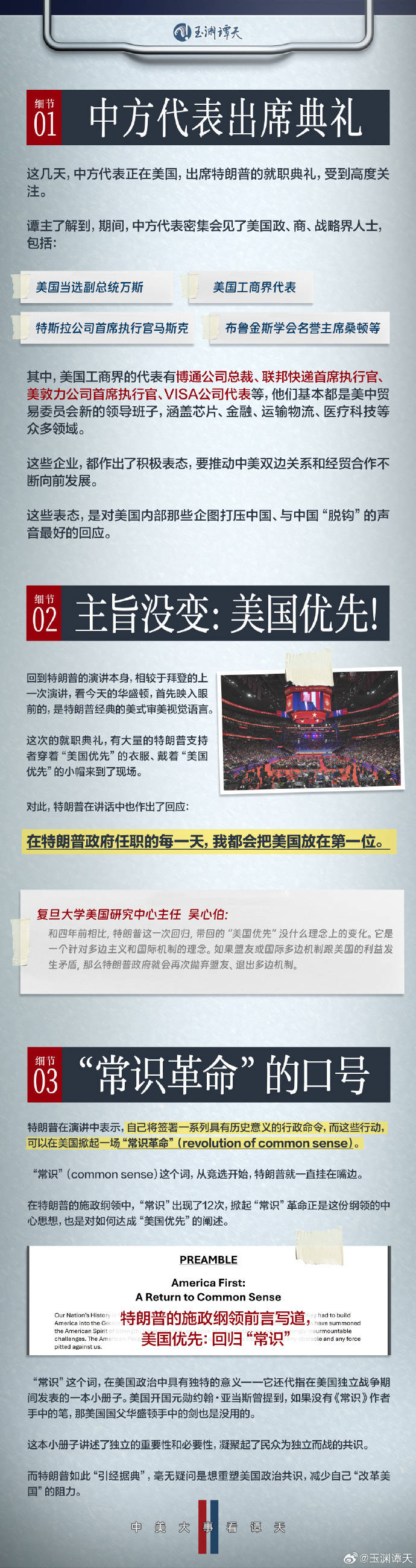 就职演讲的20个细节透视“特朗普2.0”