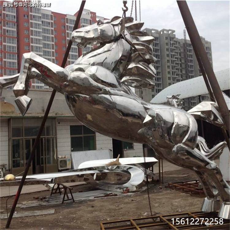 不锈钢马雕塑价格 镜面马雕塑实物图