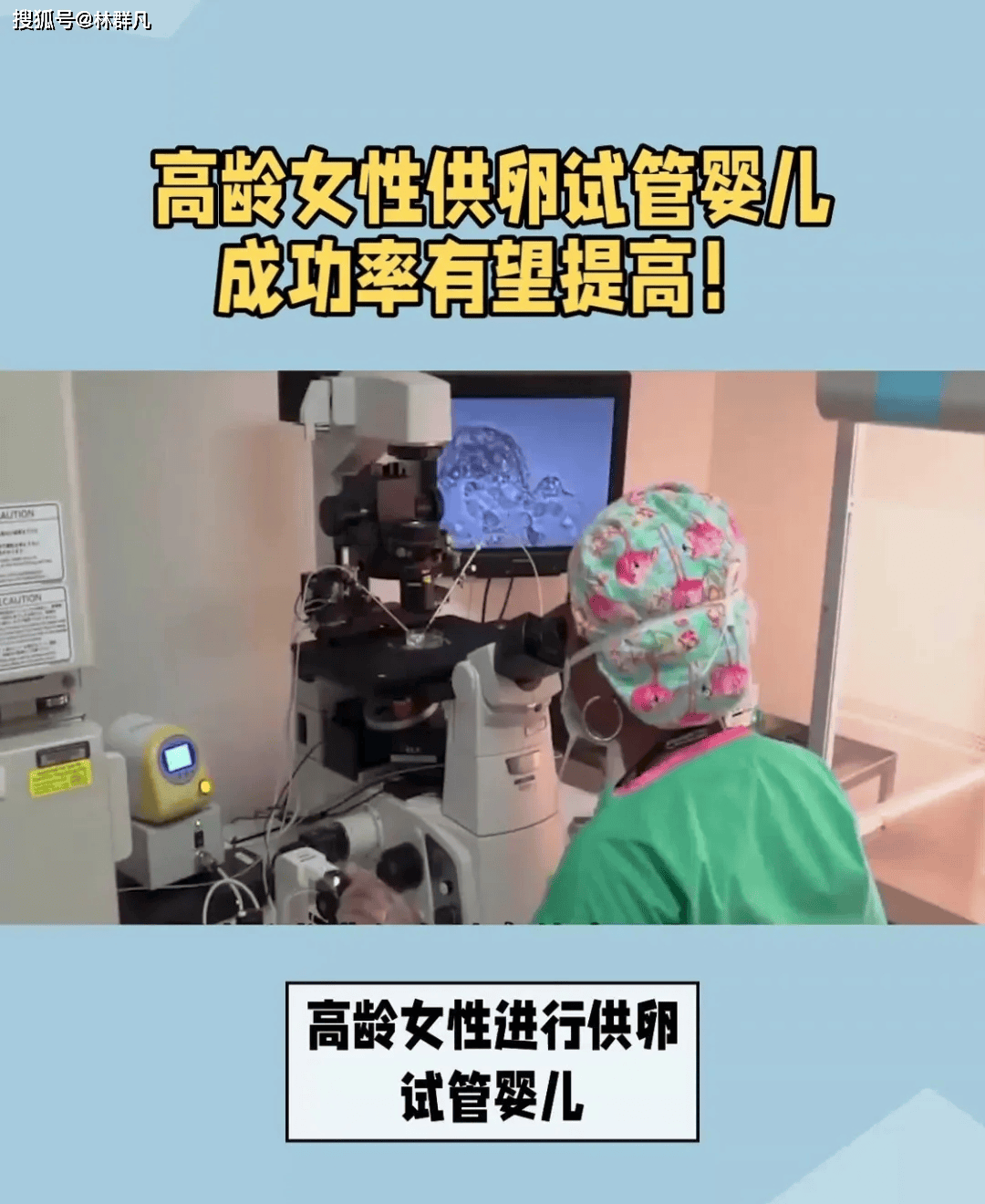 林群凡主任分享：高龄女性选择自卵与供卵哪个更容易成功？
