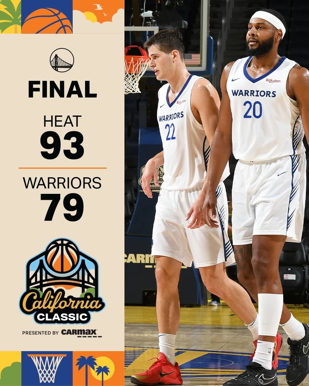 原创             NBA夏联-勇士不敌热火 广东旧将27+13湖人胜马刺