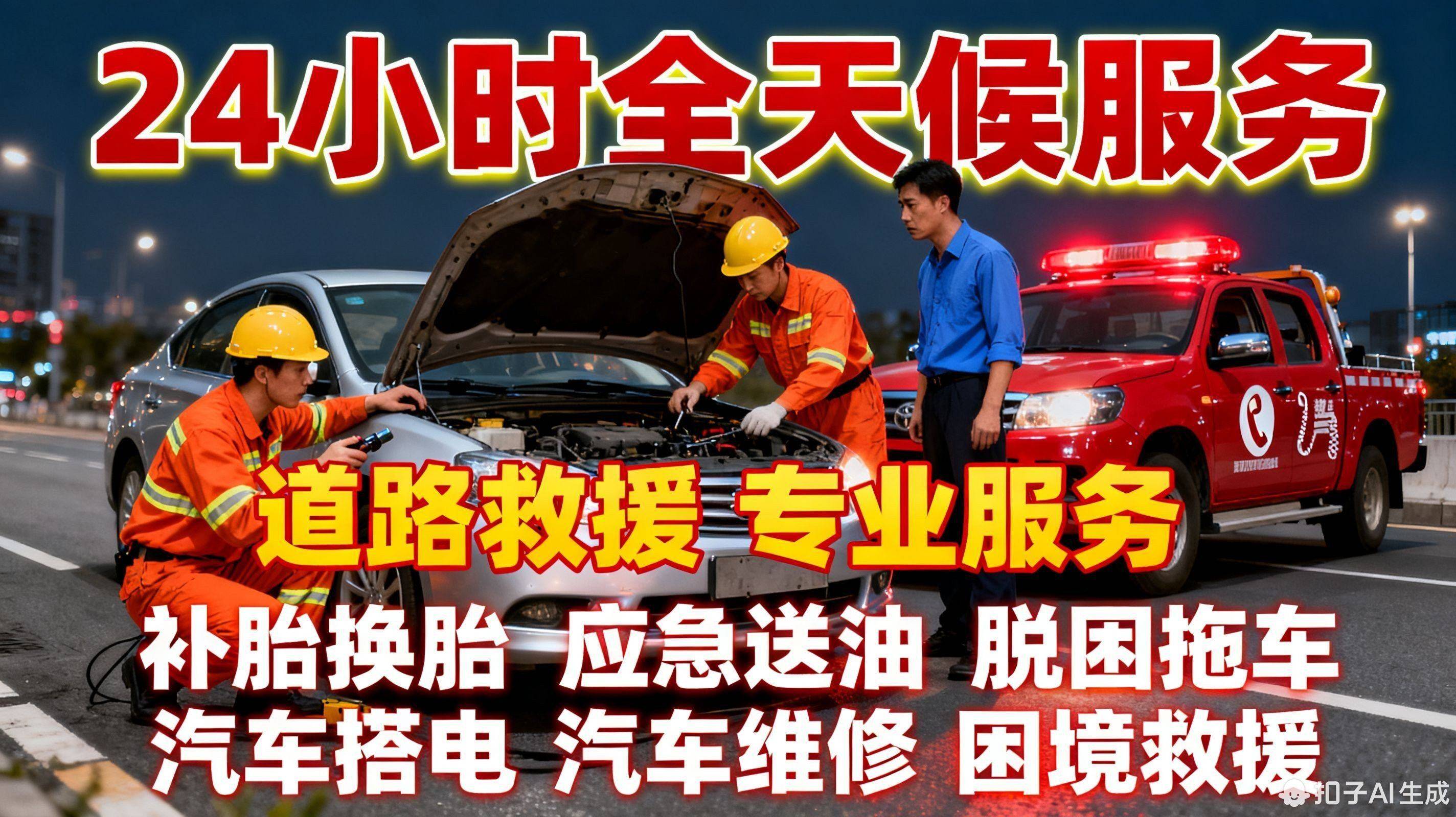 甘孜拖车救援附近_高速救援_汽车脱困_2