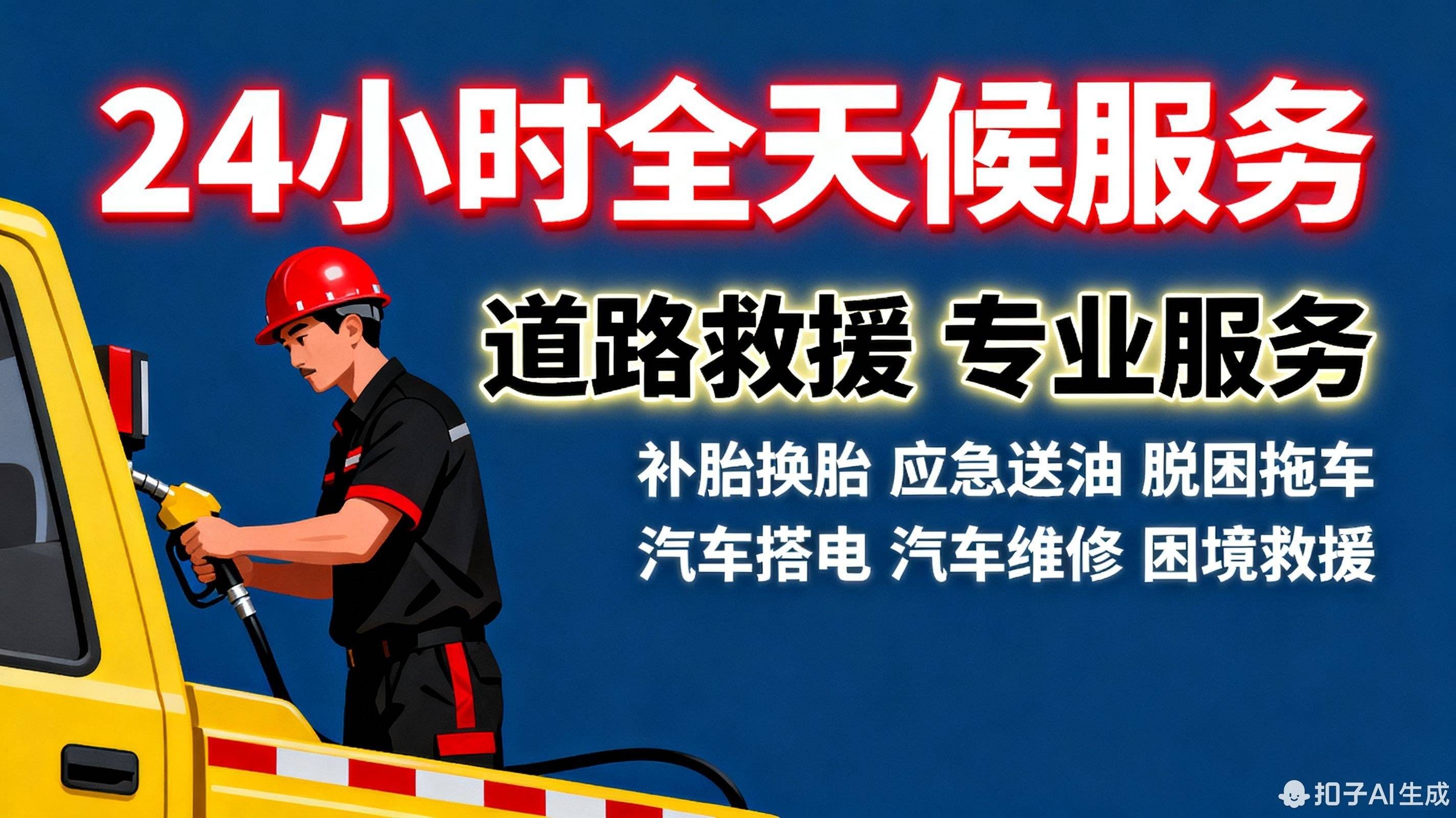 淮南谢家集拖车救援附近_高速救援_汽车脱困_24小时上门维修