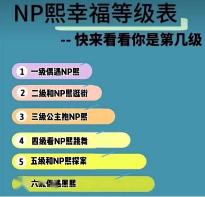 np熙幸福等级表”,涵盖从偶遇、逛街、共同探案到公主抱等一站式福利。