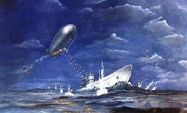 空中与水下的意外邂逅：飞艇对抗潜艇的真实故事