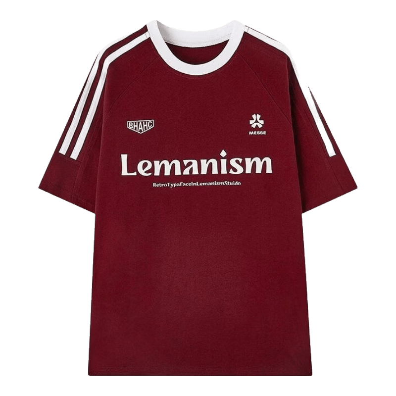 伟德bv1946官网-夏日必备：LEMANISM明星同款三条杠红色T恤点燃你的时