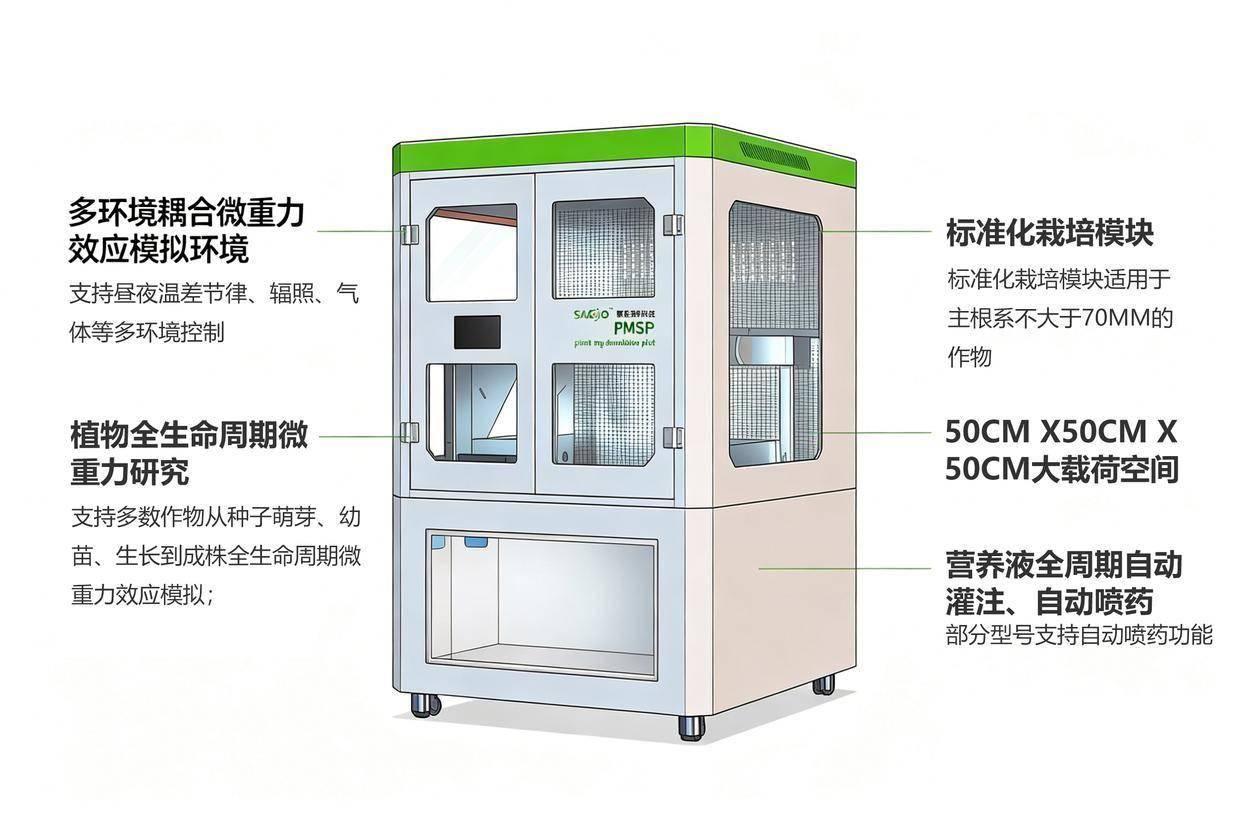 全真重力模拟全生命周期植物微重力培养舱，赋能深空植物生态研究