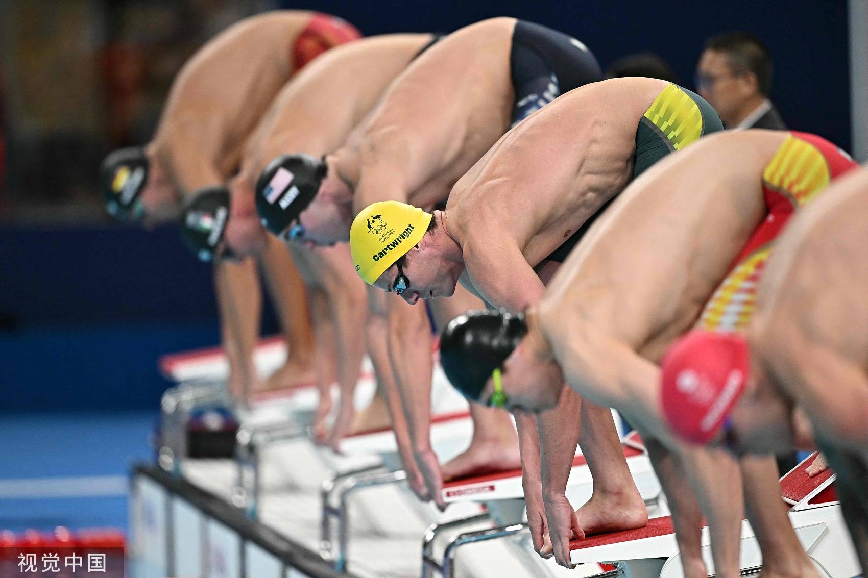组图男子4x100米自由泳接力潘展乐创奥运纪录