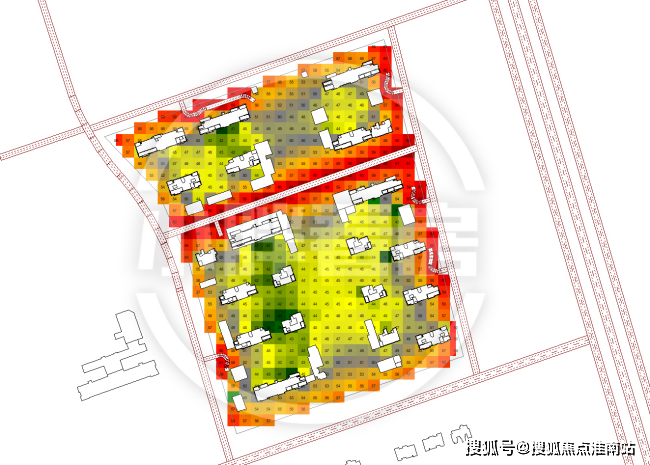 夜間:日間:上圖如採用色塊示意圖(圖中數字為分貝數)(結果是相同的