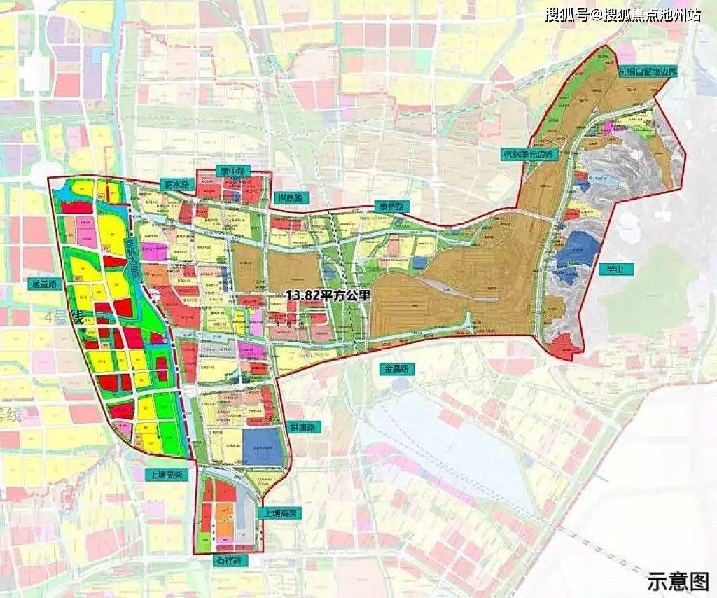 大運河新城核心區規劃圖區域價值智慧網谷 杭州版