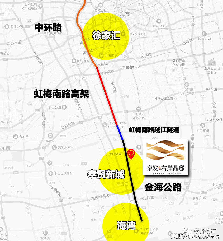 区位示意图周围还有s4高速,大叶公路(高架段已通车),浦星公路,东方美