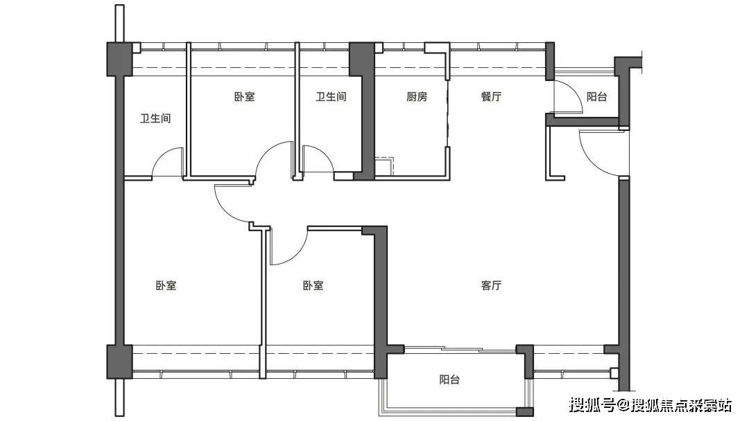 戶型 戶型圖 平面圖 1080_608