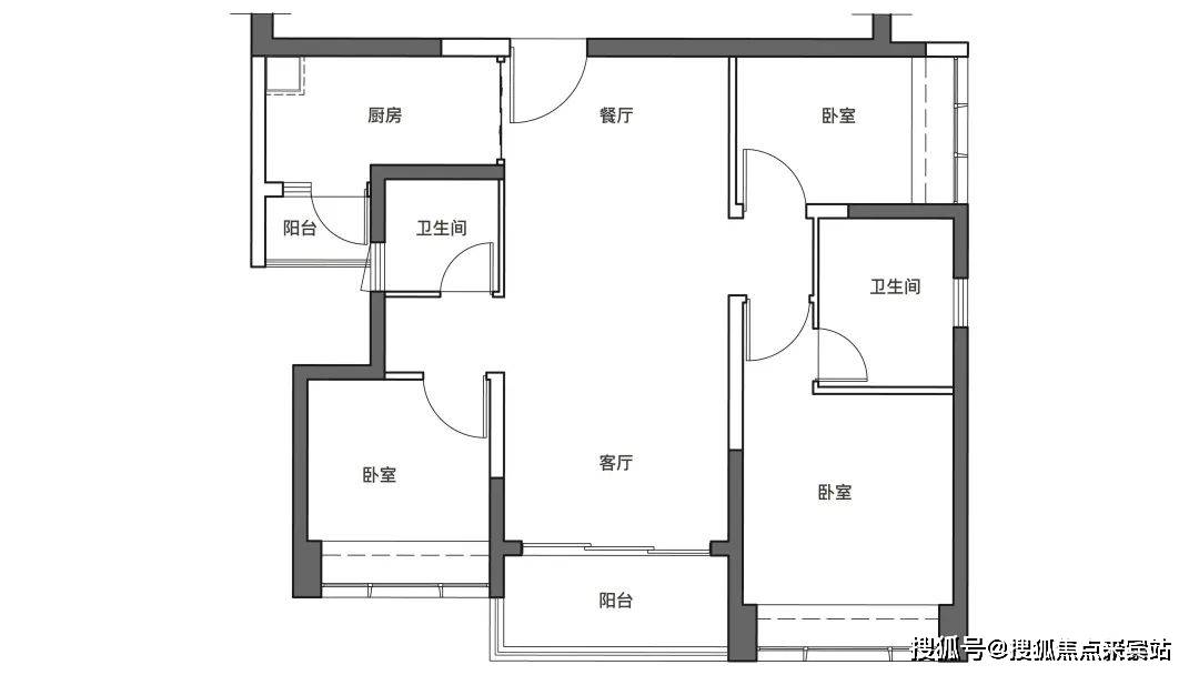 戶型 戶型圖 平面圖 1080_608