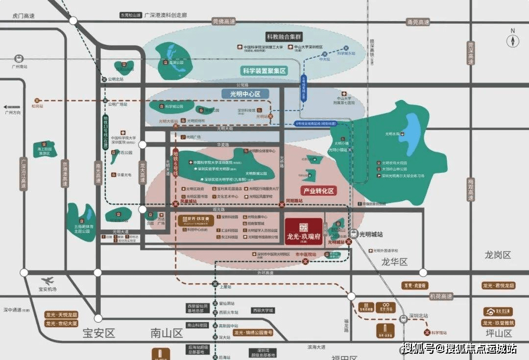 開發商:深圳市龍光駿凱房地產有限公司樓盤區位:鳳凰城商務區旁,中央