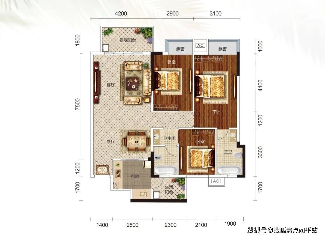 建面約114㎡戶型圖:翡翠時光精心打造戶型升級力作,主力110~170㎡舒適