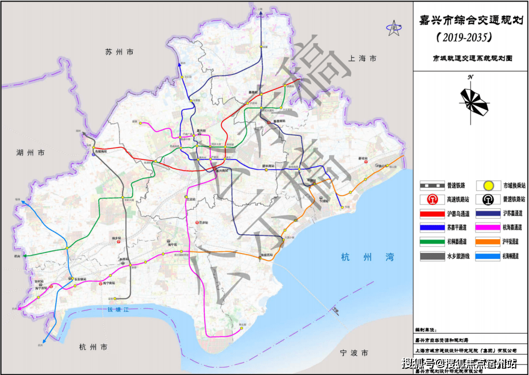 (嘉興市綜合交通規劃(2019-2035)市域軌道交通規劃圖 來源:嘉興市政府