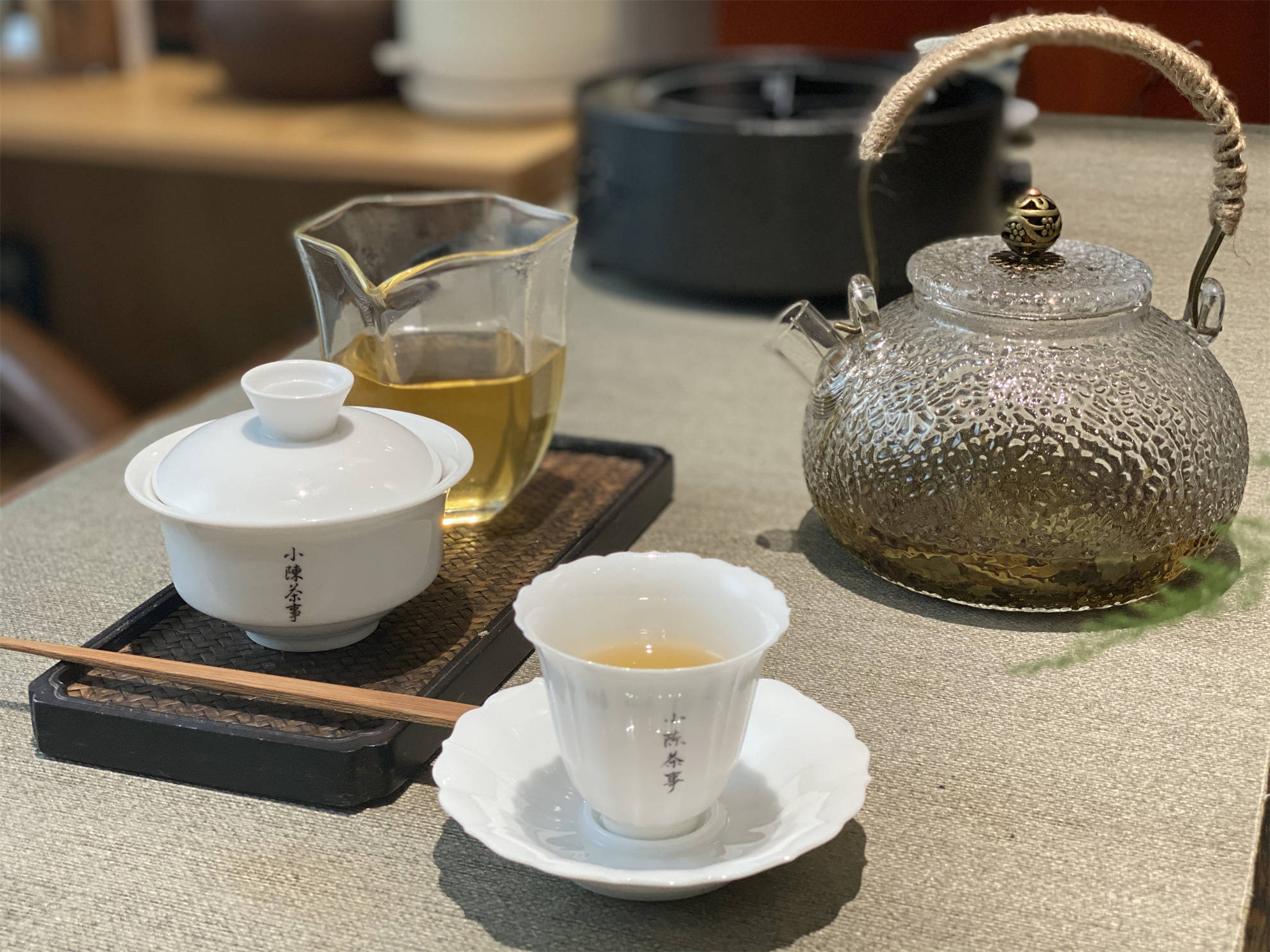 茶台喝茶照片图片