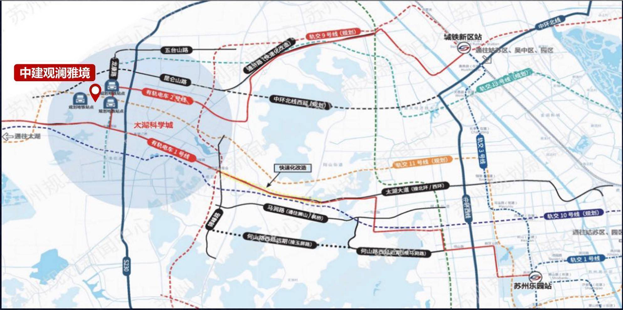 【偉大的1平方公里】本案位於太湖科學城芯1平方公里核心區,中央居住