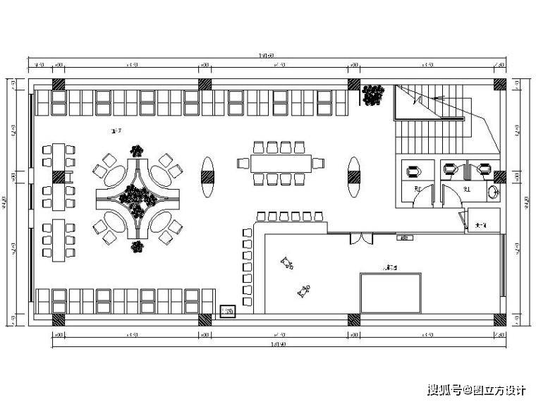 多功能餐厅设计平面图:满足多样需求的餐饮空间规划