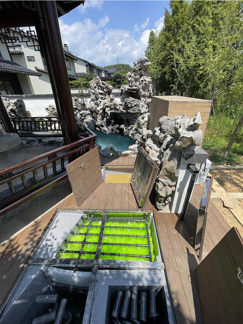 小院子里怎么做出高品质的锦鲤鱼池?煦瑞生态水告诉您