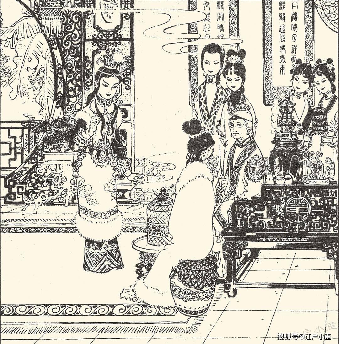 红楼梦连环画《黛玉葬花》欣赏,徐晓平绘画
