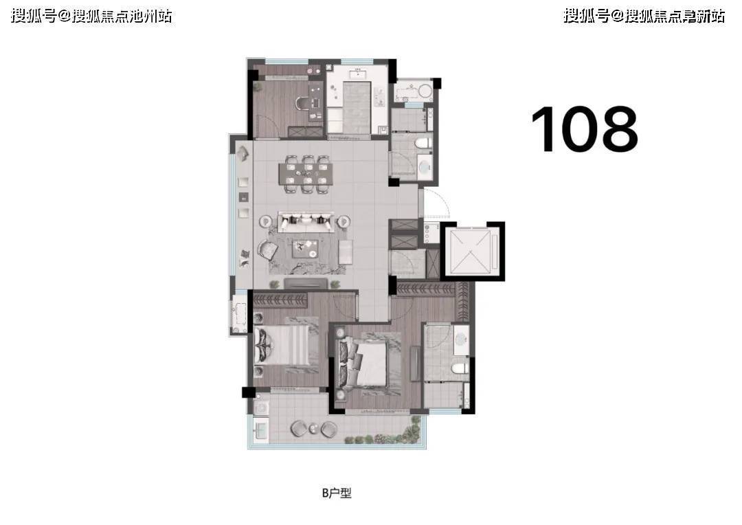 戶型 戶型圖 平面圖 1080_764