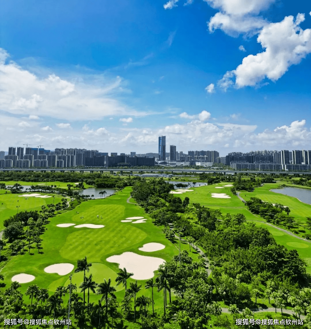 四期高層產品為全南向的戶型,金灣高爾夫球場,金湖公園,中心河溼地