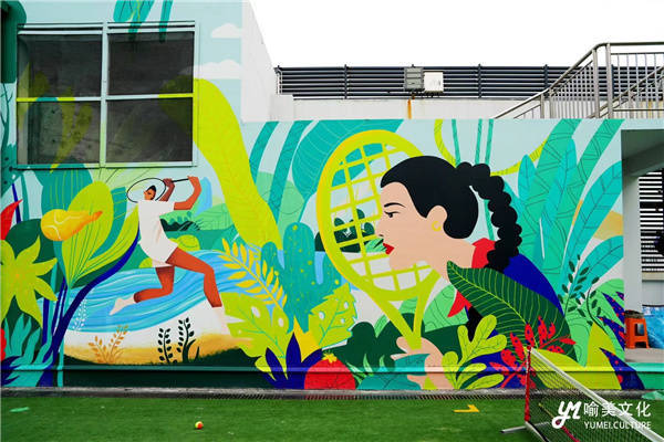 上海墙绘 上海彩绘 上海墙面彩绘 上海手绘墙:喻美简介_绘画_空间