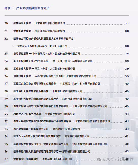 產業大模型應用白皮書2023_部分_技術_企業