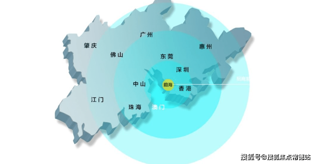 地塊價值:從地圖上看,翠亨新區馬鞍島是粵港澳大灣區的核心樞紐位置