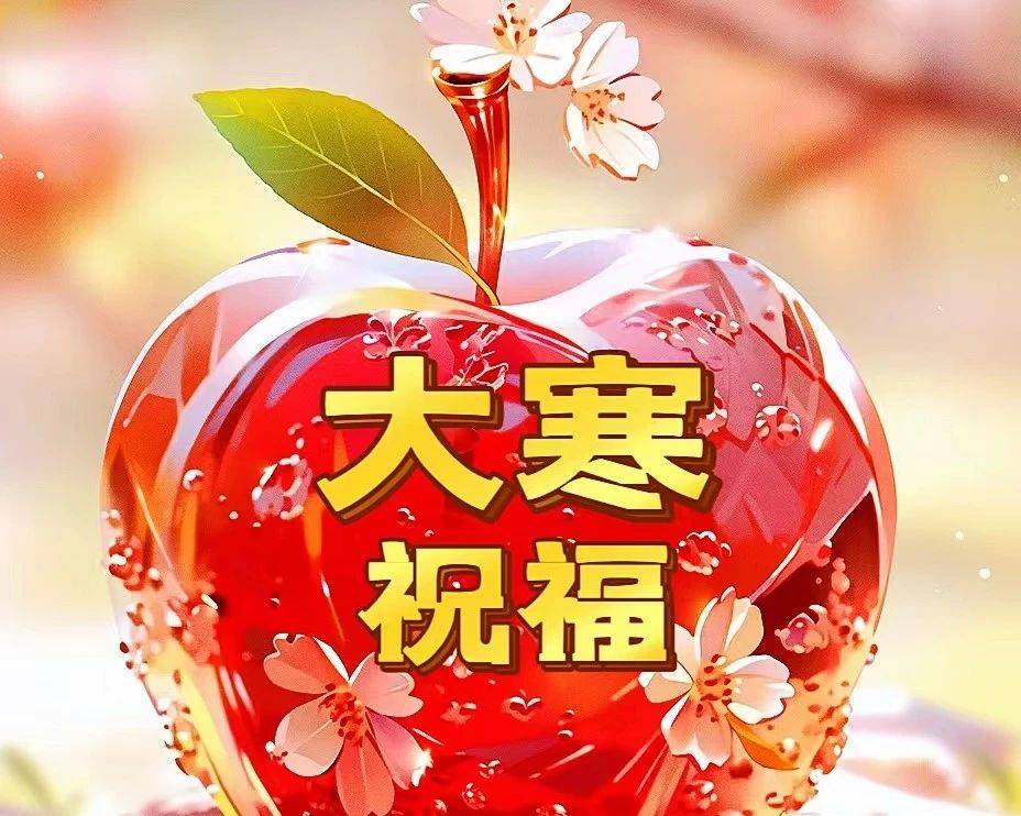 2024最新大寒节气图片温馨祝福语,大寒快乐祝福图片问候大全_寒风