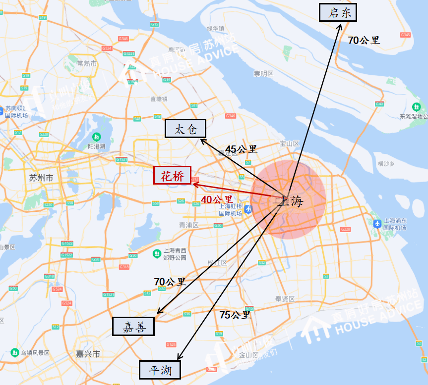 昆山市花桥镇地图全貌图片