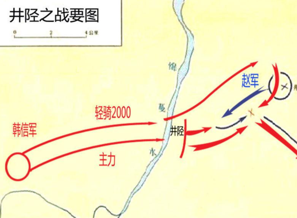 韩信背水一战,置之死地而后生,井陉之战,3万汉军击败20万赵军_李左车